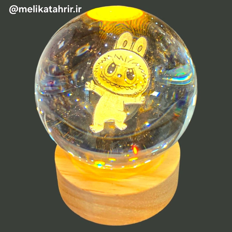 چراغ خواب گوی شیشه ای 8 میلیمتر
