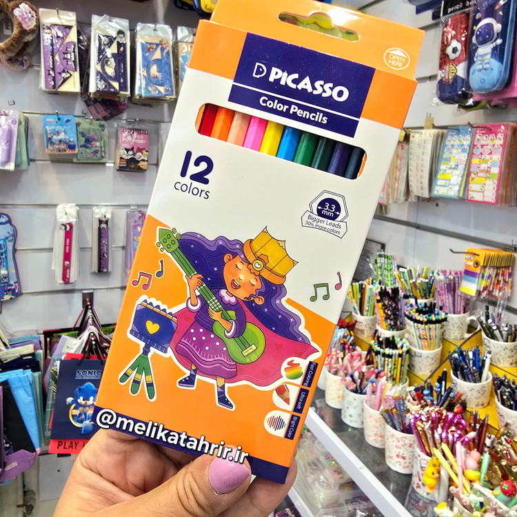 مداد رنگی 12 رنگ پیکاسو