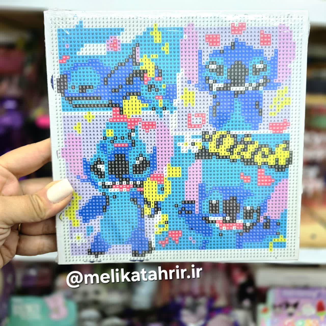 نقاشی الماسی بوم سایز 20 × 20 cm