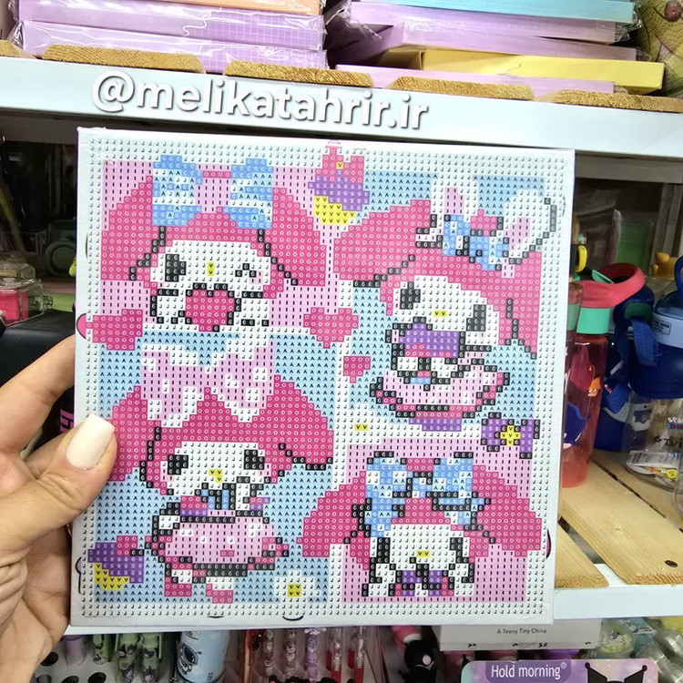 نقاشی الماسی بوم سایز 20 × 20 cm